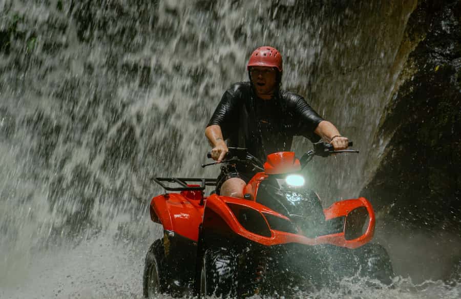 Quad Bike Bali With Tunnel & Waterfall Tour - Solo quad or tandem ATV