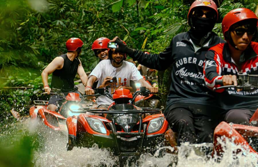 Quad Bike Bali With Tunnel & Waterfall Tour - What the two-hour ATV ride feels like
