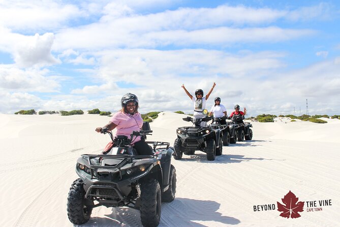 Quad bike in the Atlantis sand dunes Cape Town - The guides make a real difference