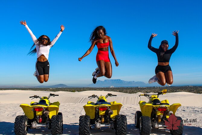 Quad bike in the Atlantis sand dunes Cape Town - Who will enjoy this ride most?