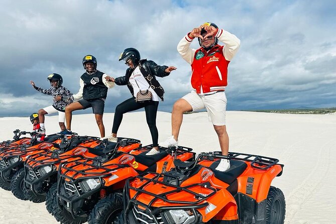 Quad bike in the Atlantis sand dunes Cape Town - What the one-hour route feels like