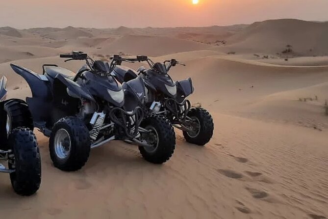 Quad biking tour with or without pick and drop(Abu dhbai ) - The ATV route across dunes and plains