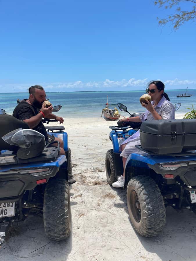 Quad Safari Kendwa-Zanzibar: Enjoy Island like never before - Fruit, drinks, photos, and videos