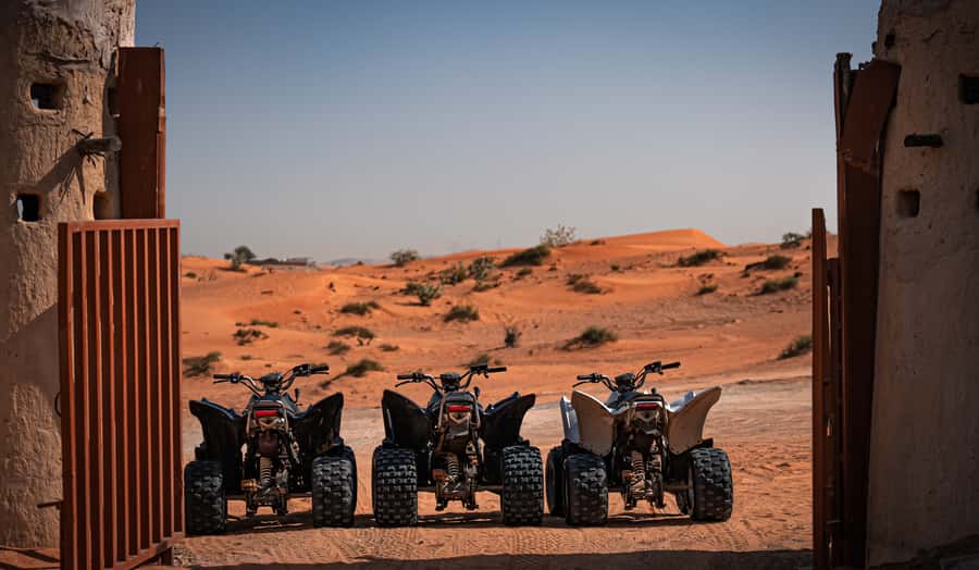 Ras Al Khaimah: Guided Quad Bike Tour - The longer desert program: dune bashing and dinner