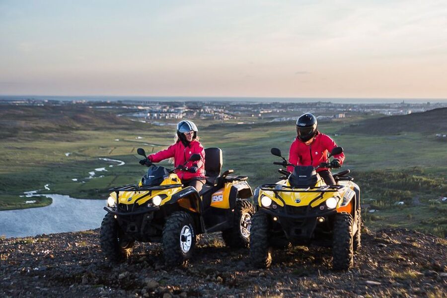 Reykjavik Quad Bike Twin Peaks Tour - Across to Lava Field Peak