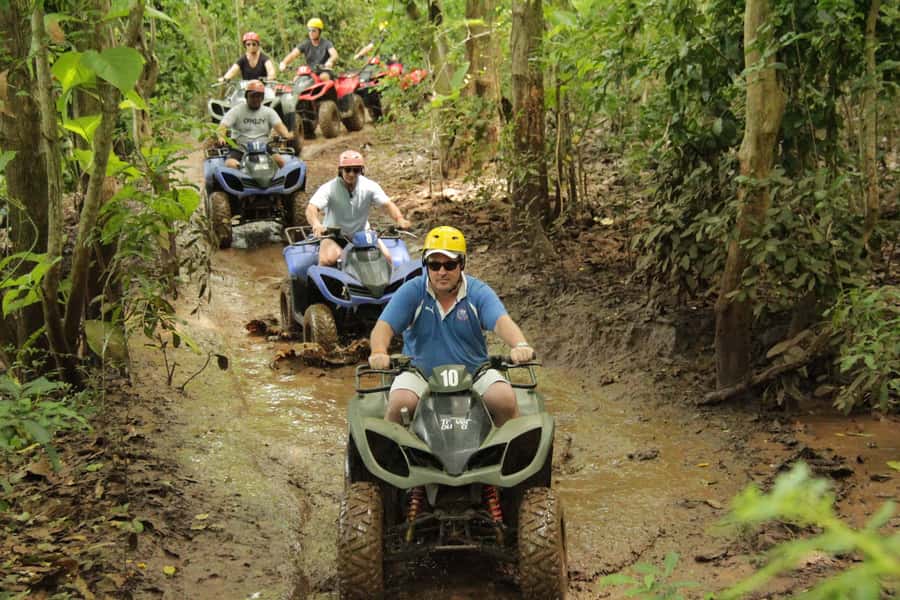 Rock Mud Fun ATV Quadbike Uluwatu - White rock, water, and jungle on the 90-minute route