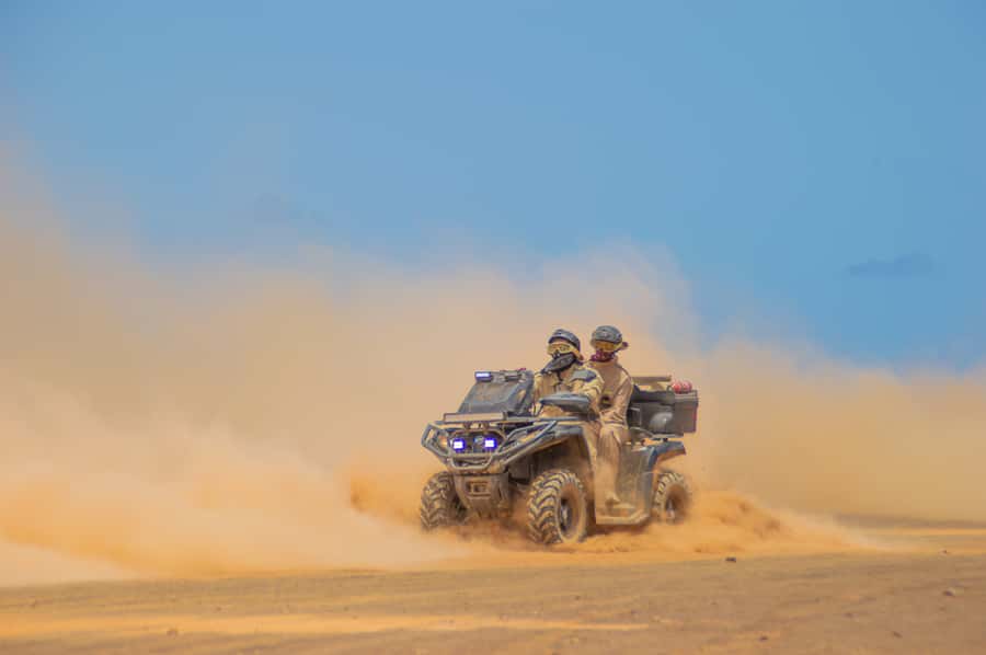 Sal Island: 2-Hour ATV Quad Desert Adventure - Santa Maria salt flats and the first tracks