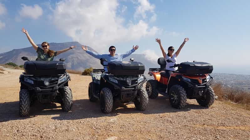 Santorini: ATV guided tour around the South of the island - Theros Beach adds a possible swim