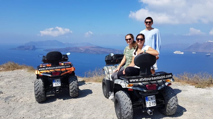 Santorini: ATV guided tour around the South of the island - Vlychada shows the working side of the island