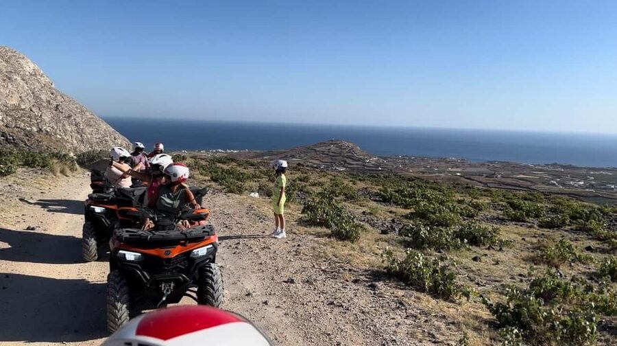 Santorini: ATV-Quad Off-Road Safari with Hidden Trails - Learning to handle the 520cc quad