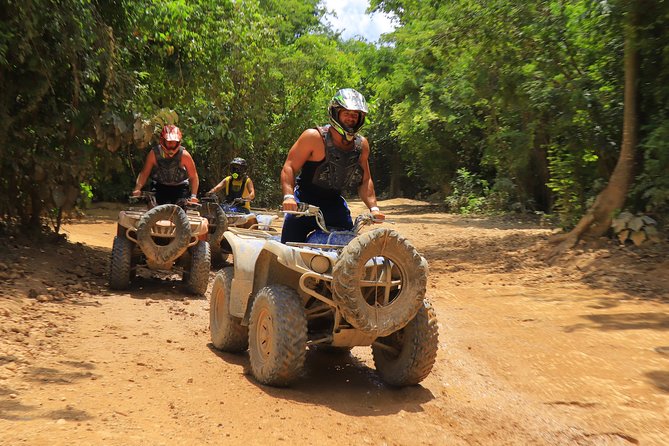 Selvatica Park Ziplines, Cenote, and ATV Tour From Cancun and Riviera Maya - Skywalks, a bungee swing, and a parachute jump