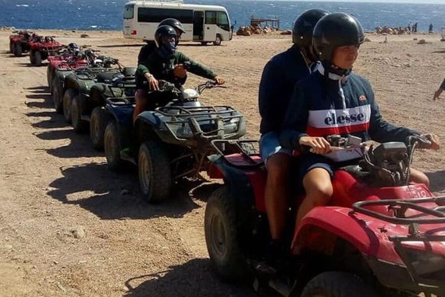 Sharm El-Sheikh: Parasailing, Camel Ride, Dive & Quad Bike - Quad biking across the South Sinai desert