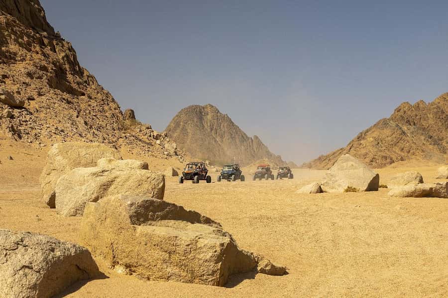 Sharm El Sheikh: Quad Biking & Desert Safari with Pickup - Riding among the mountains and dunes