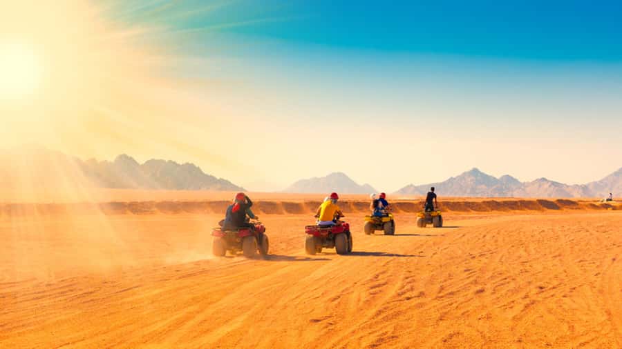 Sharm El Sheikh: Quad Biking trip with Authentic Bedouin Tea - Getting ready for the quad ride