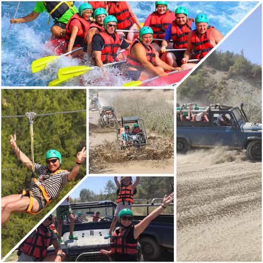 Side&Alanya:Rafting,Jeep,Quad/Buggy Safari/Zipline wLunch - Getting ready for the Köprülü Canyon river