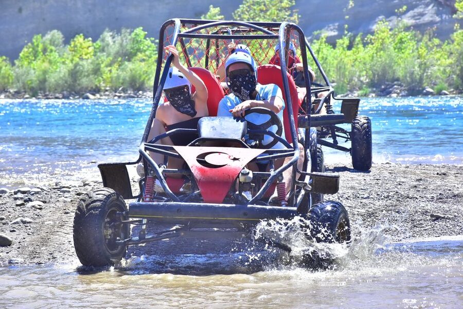 Side/Antalya: Jeep, Buggy, Rafting & Zipline Tour with lunch - The journey from your hotel to the canyon