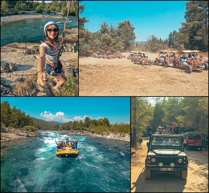 Side: Outdoor Adventure: Rafting, Jeep & Quad w/Lunch - Key points at a glance