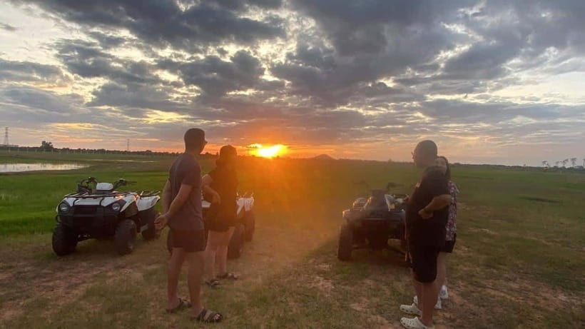 Siem Reap Quad Bike Countryside Tour - Getting used to the Polaris Trailboss 330