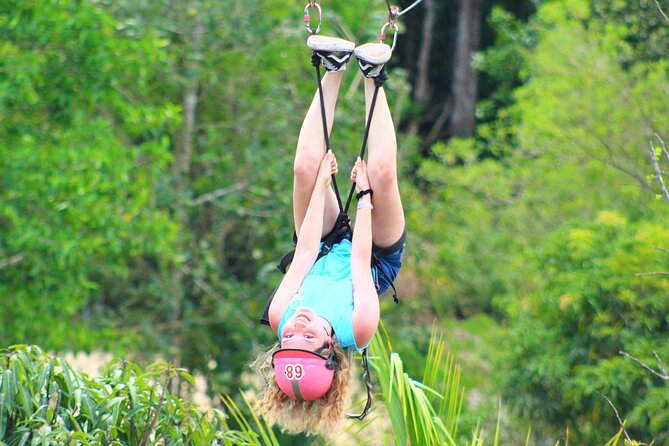 Solo ATV 4 Ziplines, Lunch, Transportation and Tequila Tasting - Four ziplines above the trees