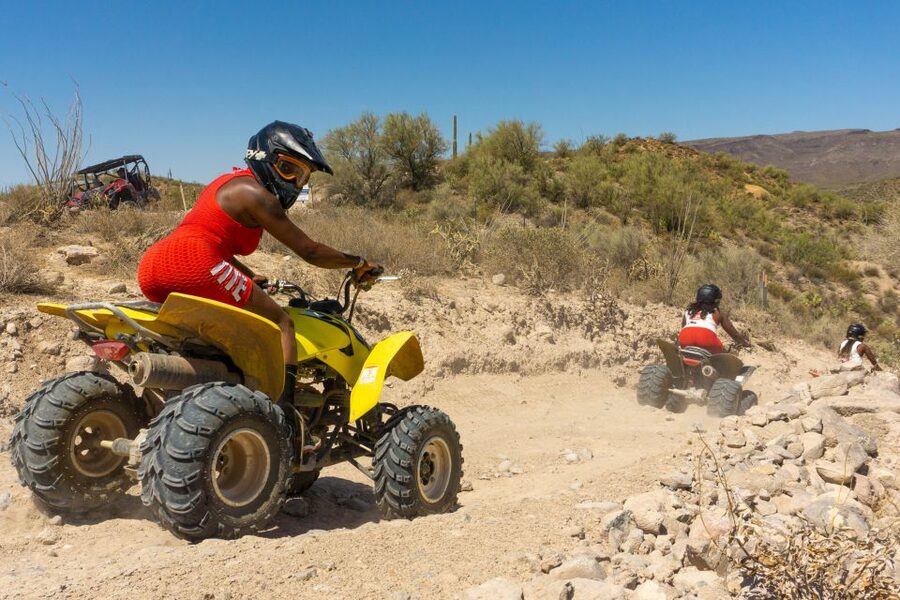 Sonoran Desert: Guided UTV or ATV Desert Tour - Riding the saguaro-lined trails