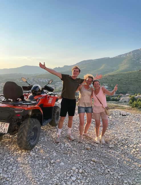 SPLIT: ATV Panorama Tour Podstrana & Horses - The sunset stop at Konoba Argola