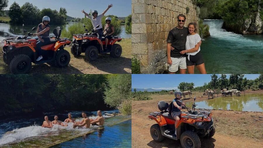 Split: Three Rivers Quad Tour + Swimming - Riding from Split into Dalmatian river country