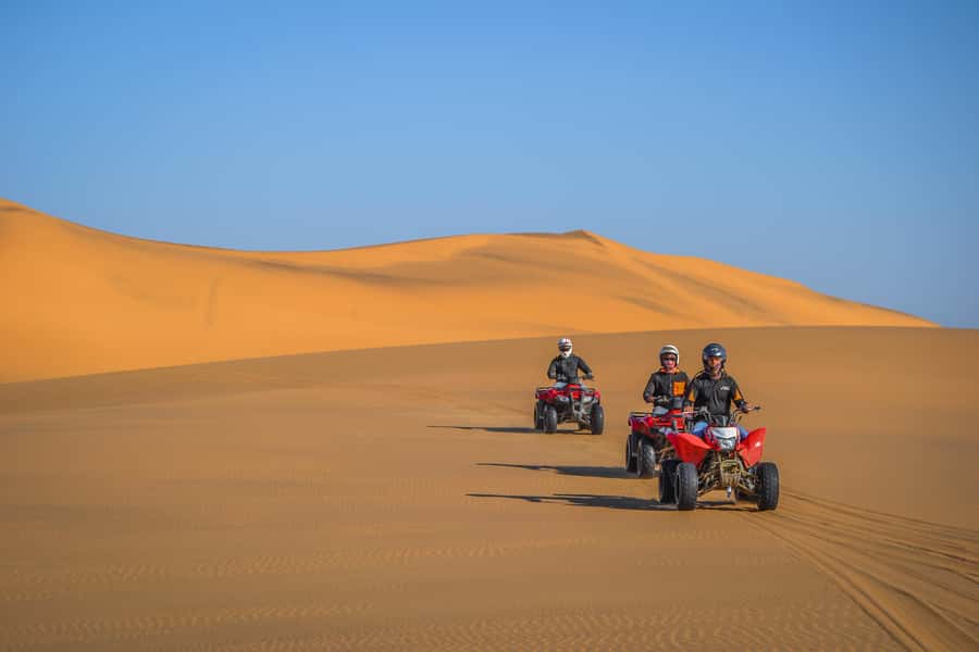 Swakopmund: Desert Dunes Quad Biking with Optional Sandboard - Devil’s Dip, berms, and the return route