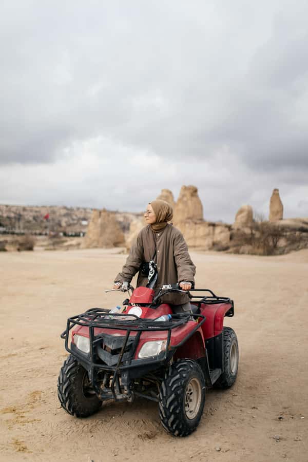 Tangier: Quad Bike Adventure with Hotel Transfers - Getting set up at the quad base