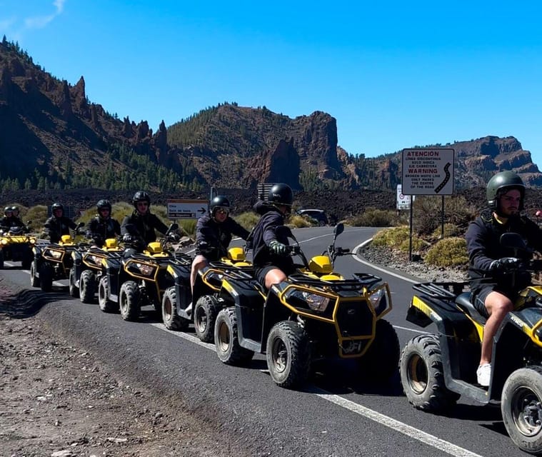 Tenerife: Guided Group Quad Tour on Mount Teide - From forest roads to volcanic ground