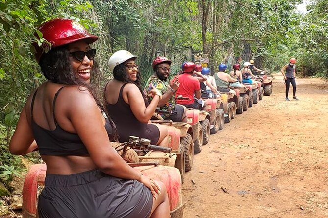 The Best Adrenaline Park! ATV´s Ziplines & Cenote swim experience from Cancun - Swimming in a limestone cenote