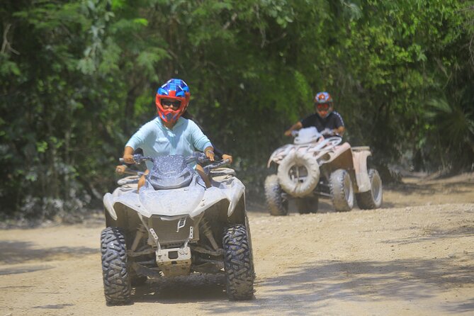 Top ATV's in Mexico includes Cenote, Ziplines, snack & transport. - The cenote offers a cool break, with modest expectations