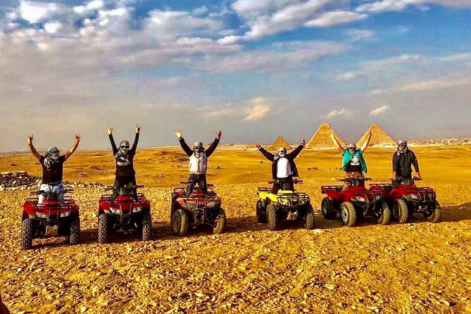 Top rated ATV quad bike at the Desert of Giza Pyramids - What beginners should expect