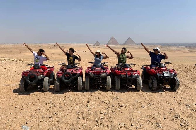 Top rated ATV quad bike at the Desert of Giza Pyramids - The photo stops are more than an afterthought