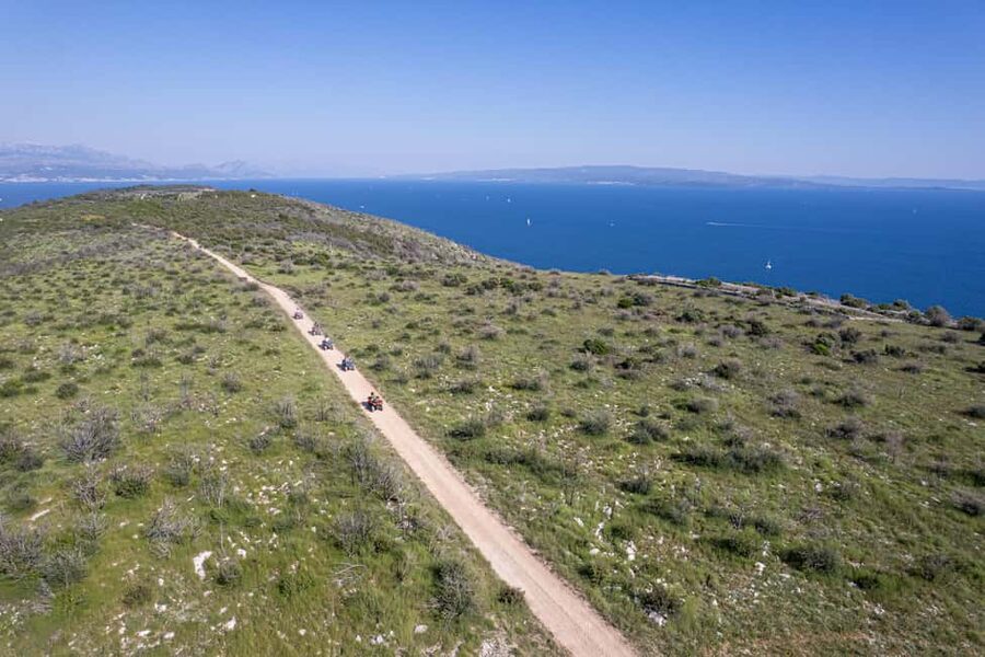 Trogir, Žedno: Čiovo Island 100% Off-Road Quad ATV Tour - The first 30 minutes: safety before speed