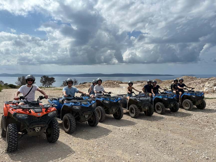 Trogir, Žedno: Čiovo Island 100% Off-Road Quad ATV Tour - The first ride: rocky tracks across Čiovo