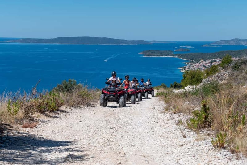 Trogir, Žedno: Čiovo Island 100% Off-Road Quad ATV Tour - The eastern viewpoint and Split panorama