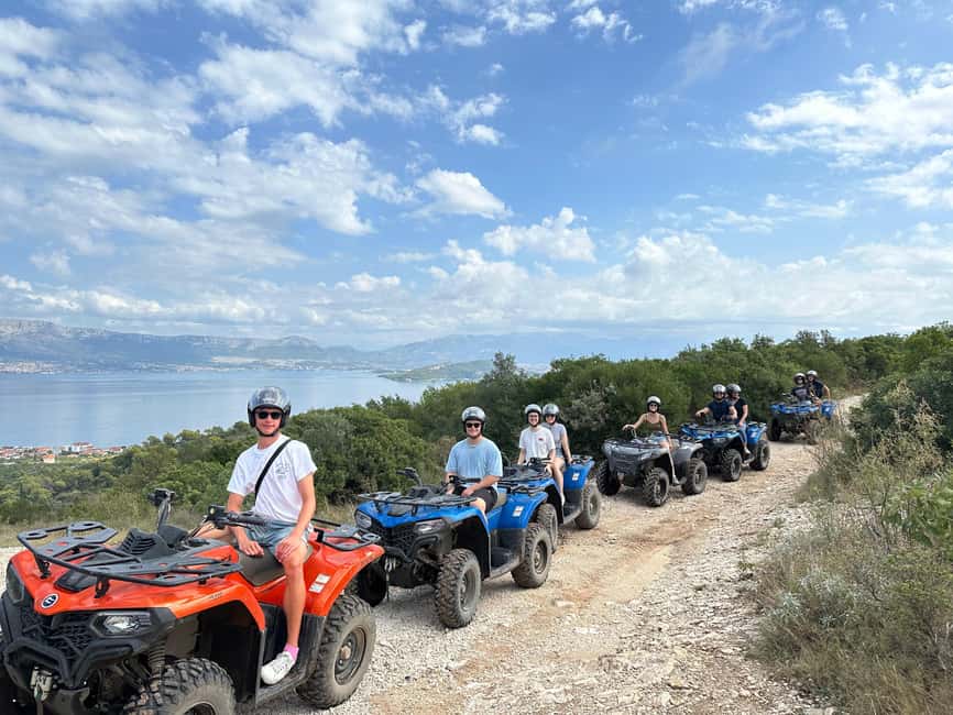 Trogir, Žedno: Čiovo Island 100% Off-Road Quad ATV Tour - Returning across the island