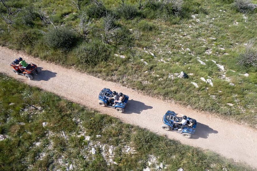 Trogir, Žedno: Čiovo Island 100% Off-Road Quad ATV Tour - Getting to the base in Žedno