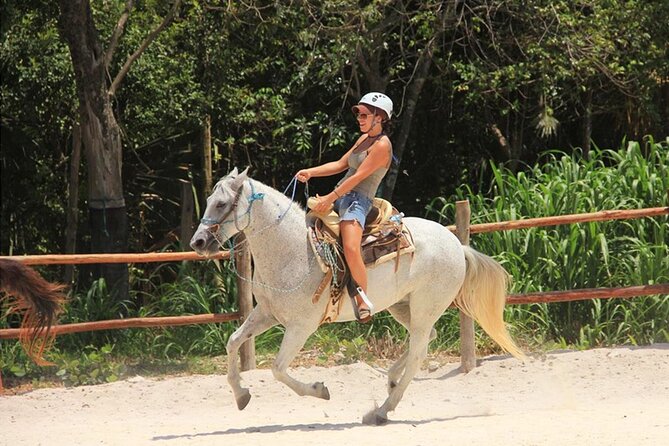 Tulum Jungle Horseback Ride + ATV + Ziplines + Cenote Combo Tour - Lunch, hammocks, and the practical finish