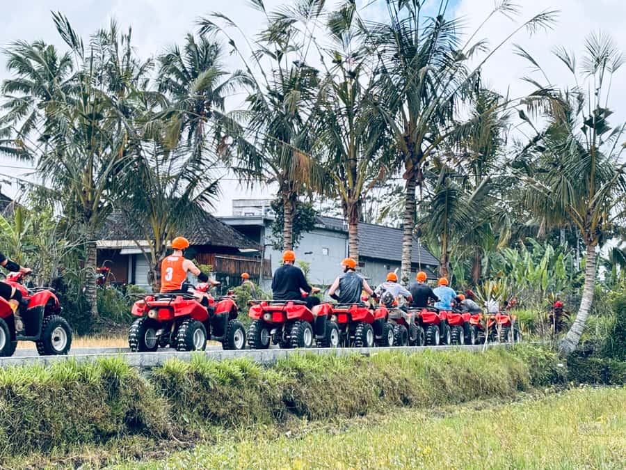 Ubud: Gorilla Face ATV Quad Bike Adventure with Lunch - The course: rice fields, bamboo, and village paths