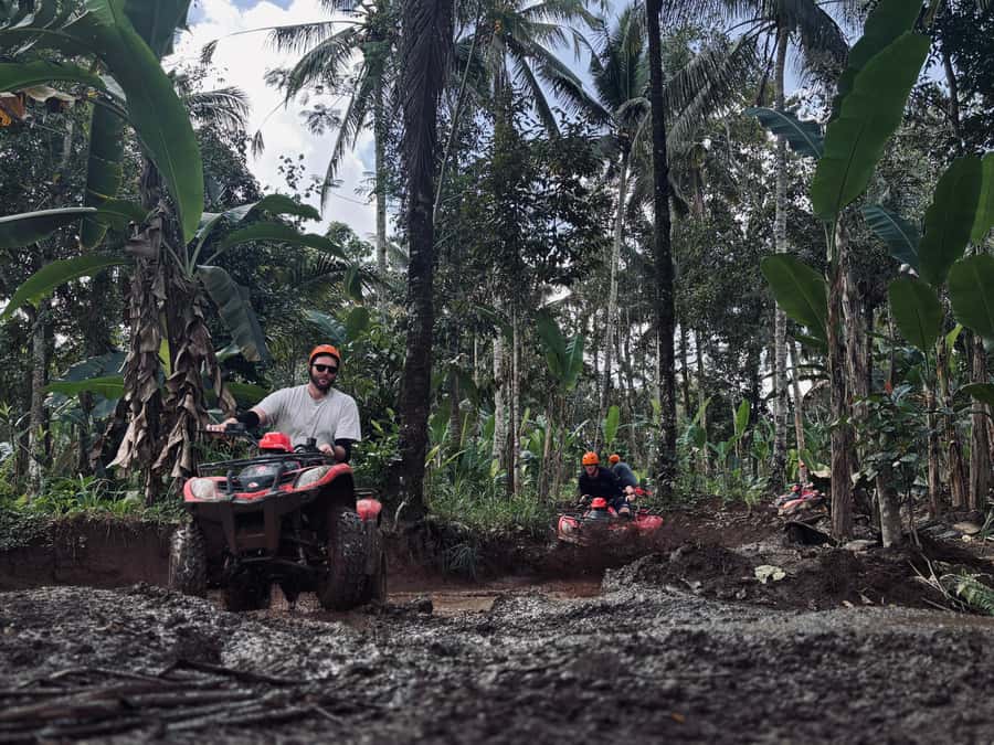 Ubud: Gorilla Face Quad Bike, Jungle Swing, Waterfall & Meal - Lunch, showers, and the useful details