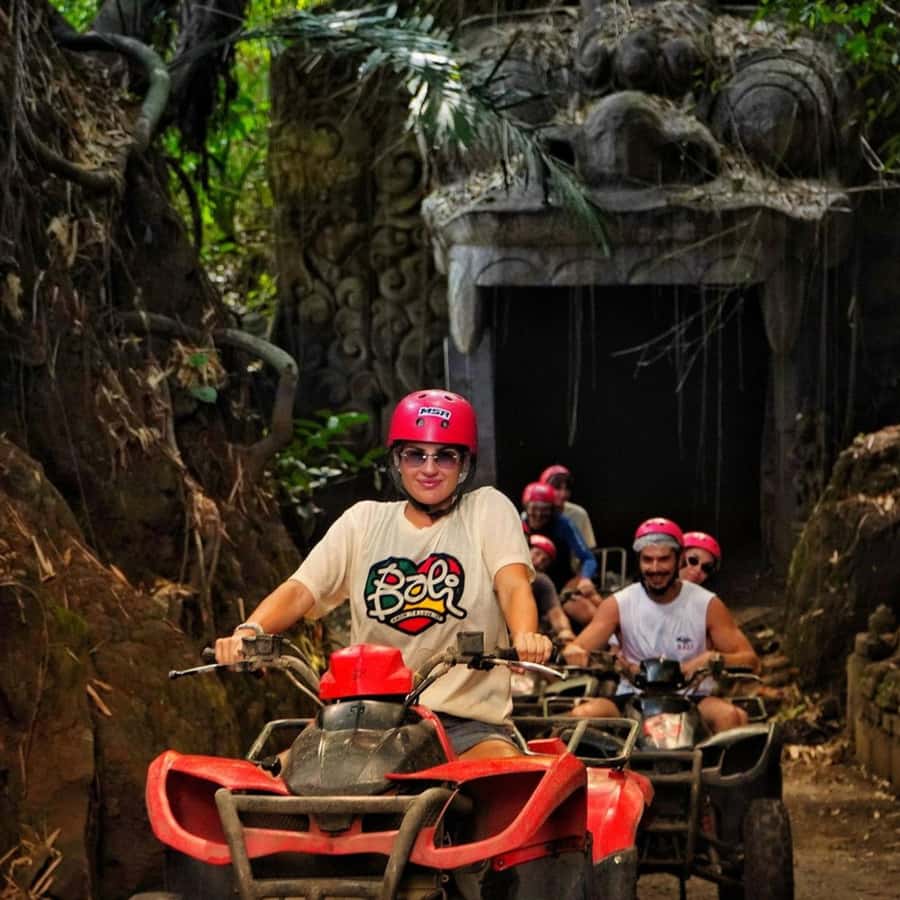 Ubud: Quad ATV Waterfalls & Barong Caves - Safety Training Before the Mud Starts