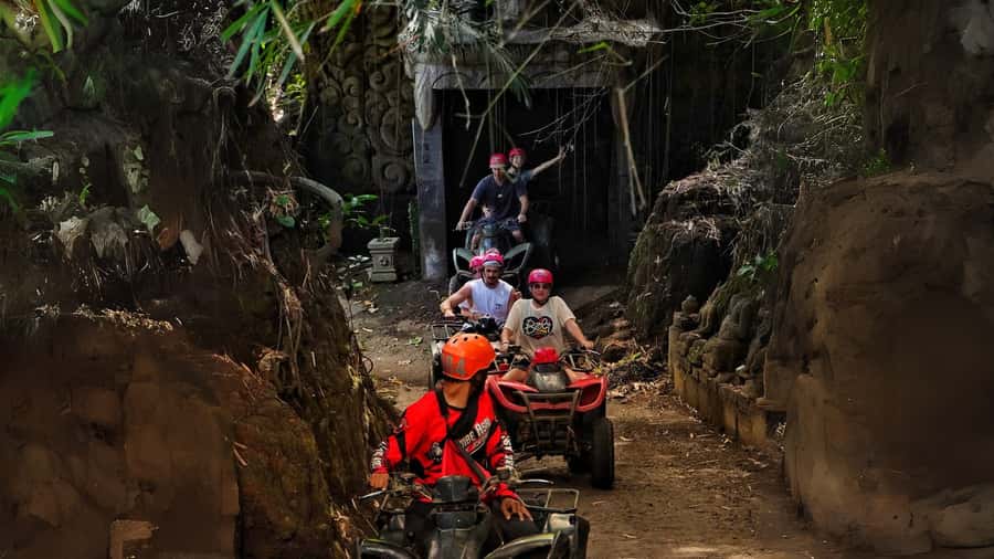 Ubud: Quad ATV Waterfalls & Barong Caves - The Barong Caves Add a Memorable Stop