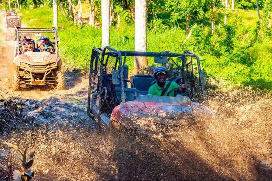 Ultimate Buggy Expedition from Punta Cana with blue cenote - A muddy start in Punta Cana farmland