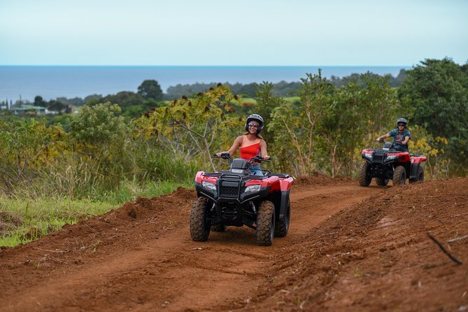 Umauma Falls Deluxe ATV Waterfall and Swim Experience - Riding the Hamakua ranch trails