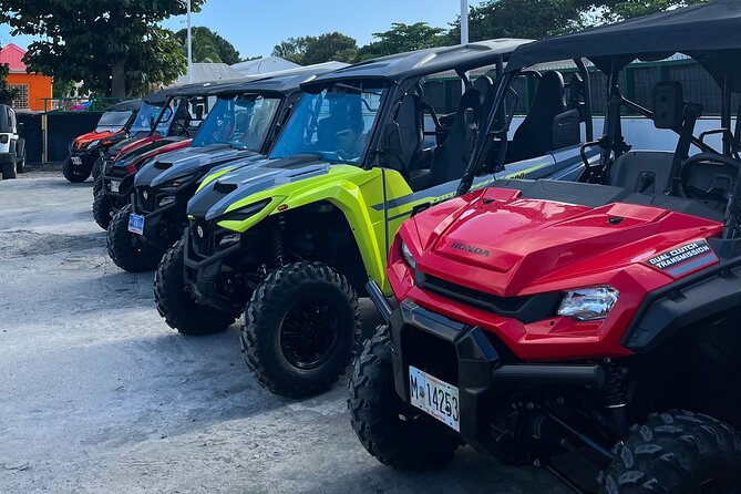 UTV / ATV Guided Tour in Philipsburg - Riding through Philipsburg and toward the French side