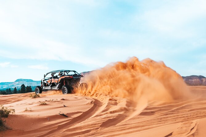 UTV Dune Cruise and Surf at Coral Pink Sand Dunes - Choose your time for heat and color