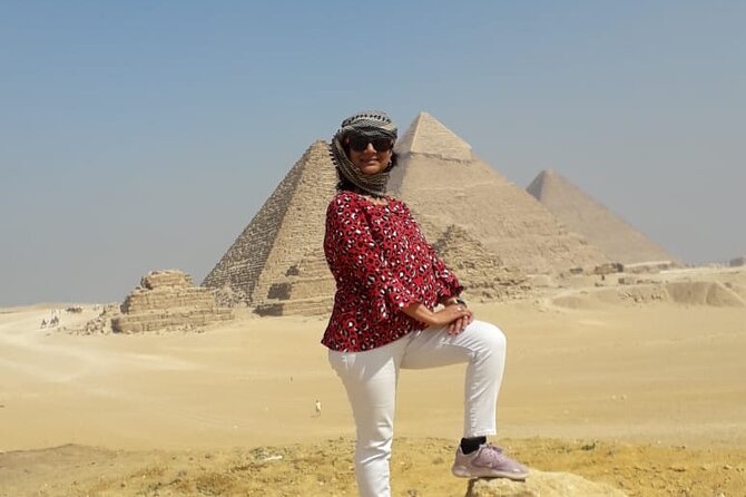 VIP Private Tour Giza Pyramids ,Sphinx , Quad Ride, Camel Ride - A 15-minute camel ride in the Sahara desert