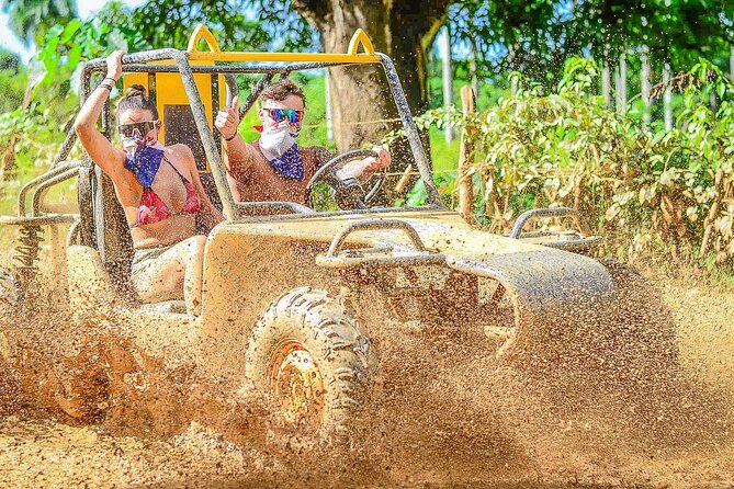 Wild Dune Buggy Ride Off-Road Cave & Mud Adventure in Punta Cana - Swimming in the crystal-clear cave
