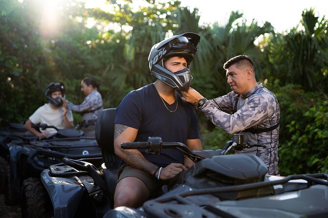 Xcaret ATV Xperience in Cancun with Lunch - Getting suited up for the trail